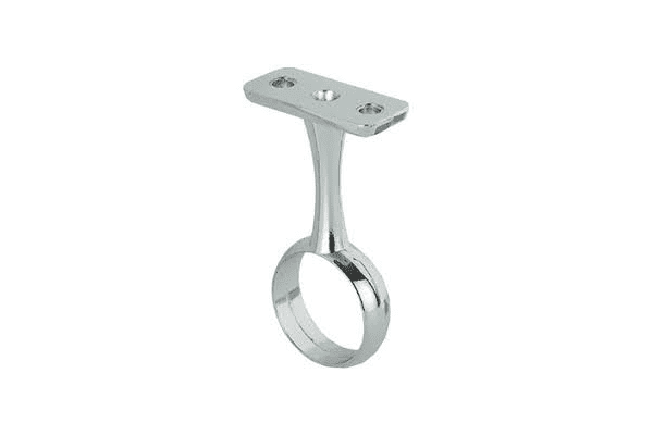 Wardrobe hanging rail centre support