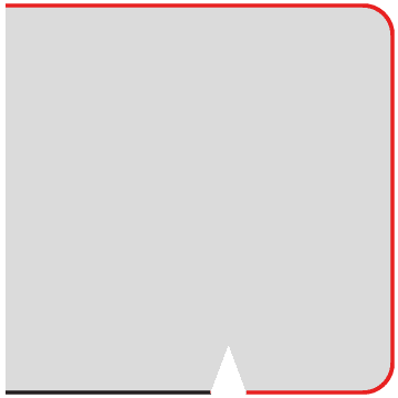 Laminate benchtop profile P252, 2.5mm radius, 33mm–38mm thickness